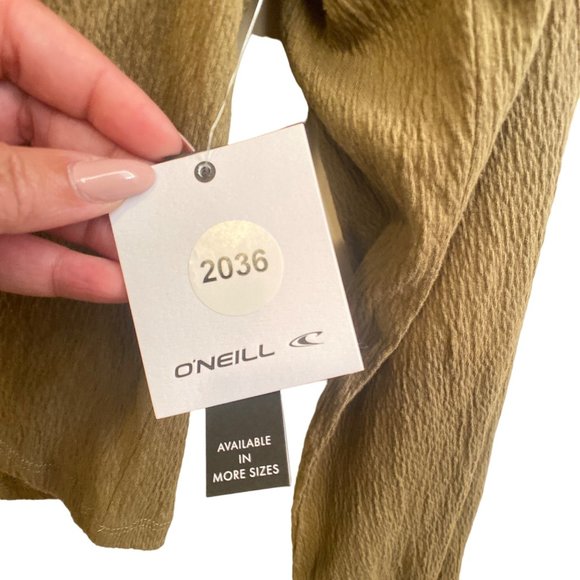 O'Neill Olive Green Long Sleeve Top - Picture 4 of 9